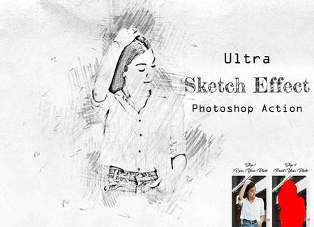 FreePsdVn.com 2306022 ACTION ultra sketch effect photoshop action 16488416 cover