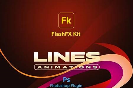 Freepsdvn.com 2306085 Plugin Flashfx Kit Lines Animations For Photoshop 2d Vfx Plugin 33200372 Cover