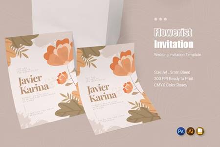 FreePsdVn.com 2306173 TEMPLATE flowerist wedding invitation v8tw8ju cover