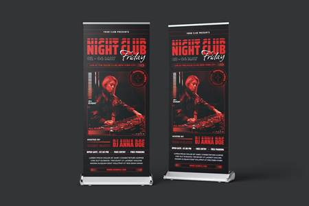 Freepsdvn.com 2306296 Template Night Club Roll Up Banner Template Xbg8q45 Cover