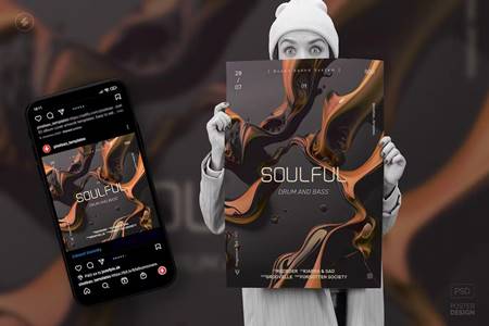 FreePsdVn.com 2306309 TEMPLATE soulful abstract poster flyer template rhqvbuk cover