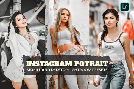 Freepsdvn.com 2306316 Preset Instagram Potrait Lightroom Presets Dekstop Mobile R2cqalr Cover