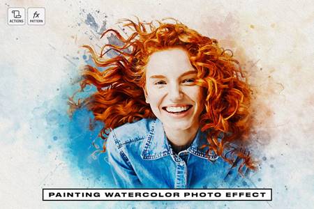 Freepsdvn.com 2306538 Action Painting Watercolor Photo Effect Xyug8gp Cover