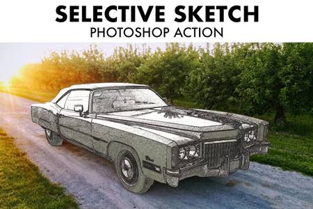 FreePsdVn.com 2307004 ACTION selective sketch photoshop action 6d39mjr cover