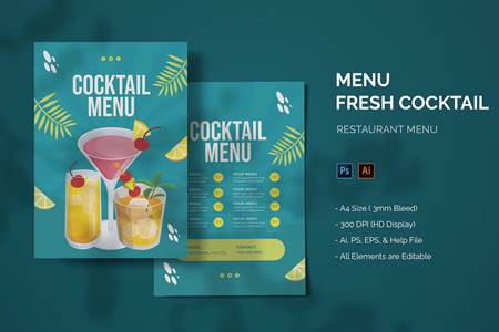 FreePsdVn.com 2307070 TEMPLATE fresh cocktail food menu lvddbp6 cover