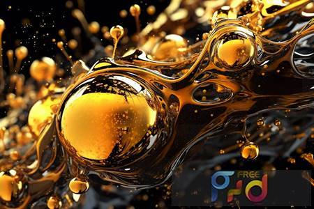 FreePsdVn.com 2307225 STOCK 3d liquid spiral gold artistic abstract background atymv7f