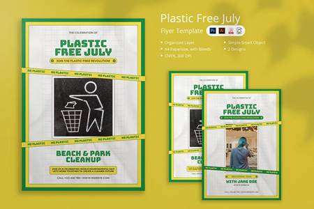 Freepsdvn.com 2308078 Template Tanda Plastic Free July Flyer N5xsfgg Cover