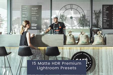 Freepsdvn.com 2308079 Preset 15 Matte Hdr Premium Lightroom Presets U35hmvx Cover