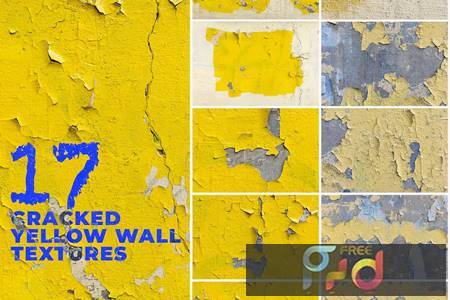 Freepsdvn.com 2308092 Stock 17 Cracked Yellow Wall Surface Textures 2m92njs