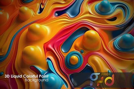 Freepsdvn.com 2308173 Stock Modern Abstract Background With 3d Liquid Colorful Lfulqtx