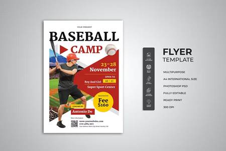 Freepsdvn.com 2308221 Template Baseball Flyer 52kgxdm Cover