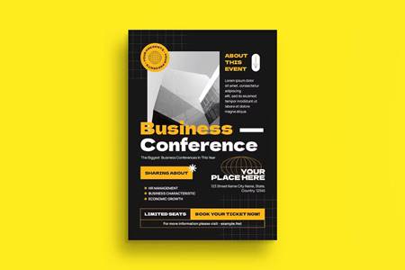 FreePsdVn.com 2308369 TEMPLATE black hypebeast business conferences flyer set npcbfaf cover