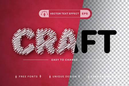 Freepsdvn.com 2308547 Vector Craft Editable Text Effect Font Style Ls2z3k7 Cover