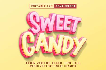Freepsdvn.com 2309005 Vector Sweet Candy Editable Text Effect Fxzpv22 Cover
