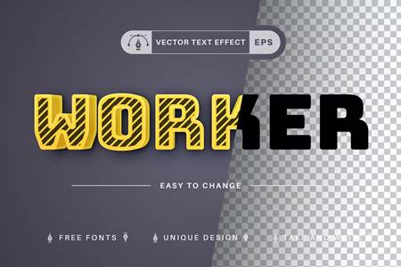 Freepsdvn.com 2309010 Vector Worker Editable Text Effect Font Style 4u2xuhr Cover