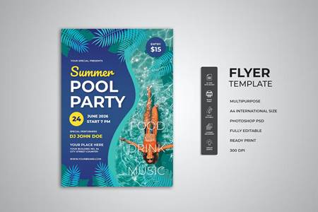 Freepsdvn.com 2309114 Template Summer Pool Party Flyer 8s6gyfx Cover