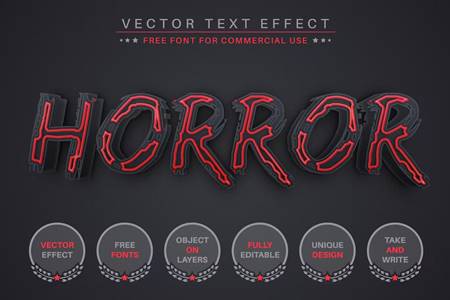 Freepsdvn.com 2309191 Vector Bloody Horror Editable Text Effect Font Style Lzaslbr Cover