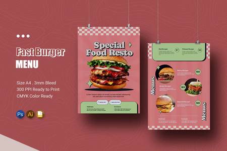 FreePsdVn.com 2309290 TEMPLATE fast burger menu 58rtb23 cover