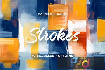 FreePsdVn.com 2309318 STOCK colorful paint strokes seamless patterns lnapwwq