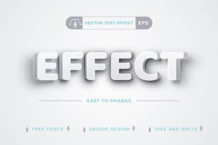 Freepsdvn.com 2309342 Vector Bend White Editable Text Effect Font Style Gc22erh Cover