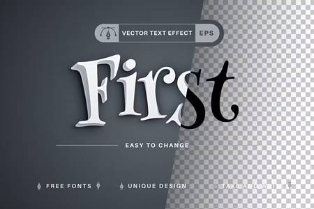 Freepsdvn.com 2309348 Vector First Editable Text Effect Font Style 87qfwck Cover