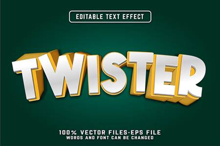 Freepsdvn.com 2309375 Vector Twister Editable Text Effect 2lfl2g2 Cover