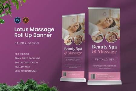 FreePsdVn.com 2309519 TEMPLATE lotus massage roll up banner a9dh32z cover