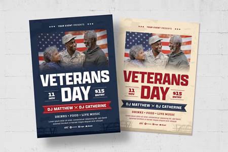 FreePsdVn.com 2309533 TEMPLATE veterans day flyer template h82lj9s cover