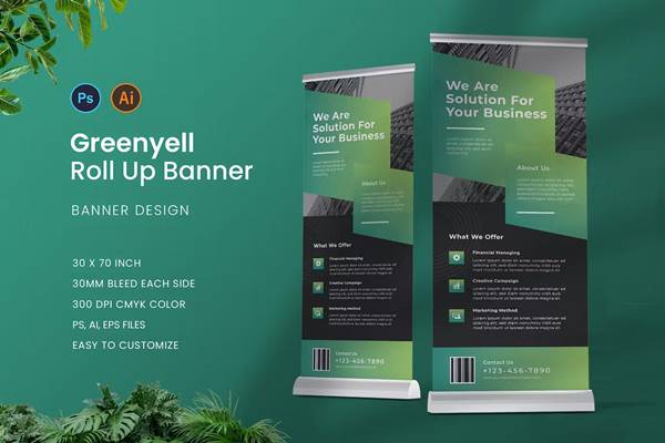 FreePsdVn.com 2310203 TEMPLATE greenyell roll up banner m5nytqt cover