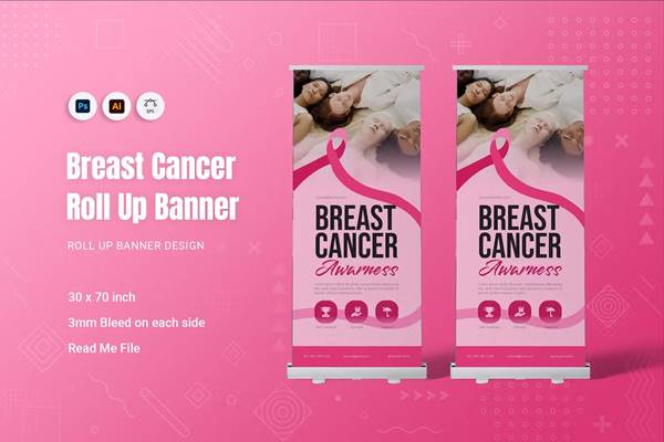 Freepsdvn.com 2310357 Template Breast Cancer Roll Up Banner Ywycrs4 Cover