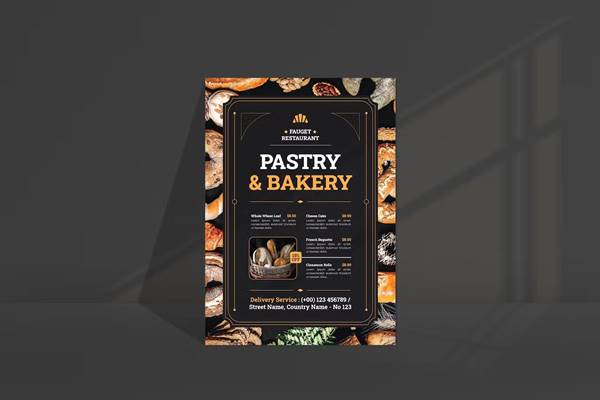 Freepsdvn.com 2310375 Template Pastry Bakery Menu Flyer Fwqqrdx Cover