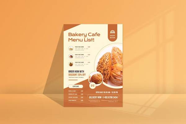 Freepsdvn.com 2310400 Template Bakery Cafe Menu Flyer Vdk3bp7 Cover