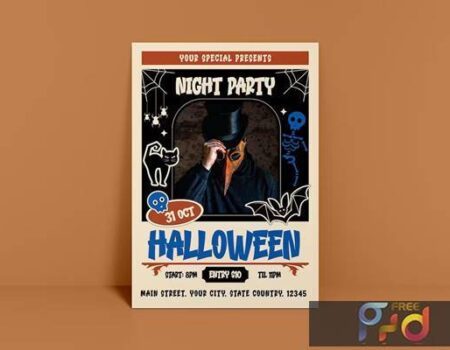 FreePsdVn.com 2310420 TEMPLATE halloween party flyer eahcekb