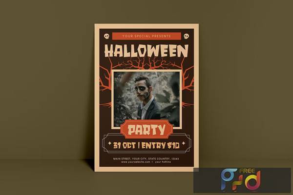 Halloween Party Flyer PT4NDFP - FreePSDvn