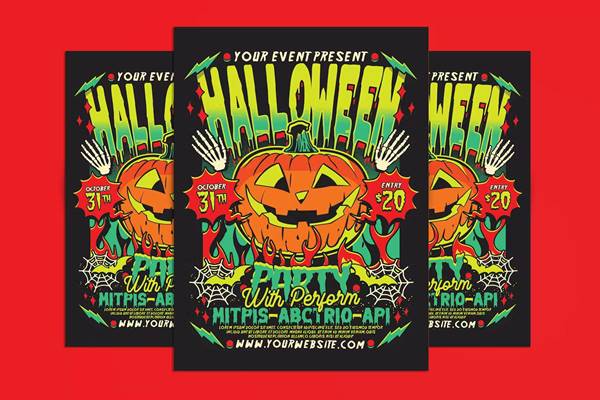 FreePsdVn.com 2310556 TEMPLATE halloween party flyer swy8ull cover