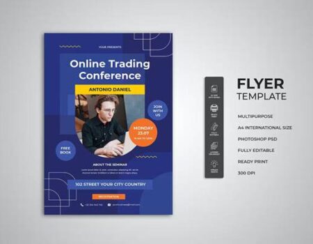 FreePsdVn.com 2311090 TEMPLATE financial trading and conference flyer c6q4tcq cover