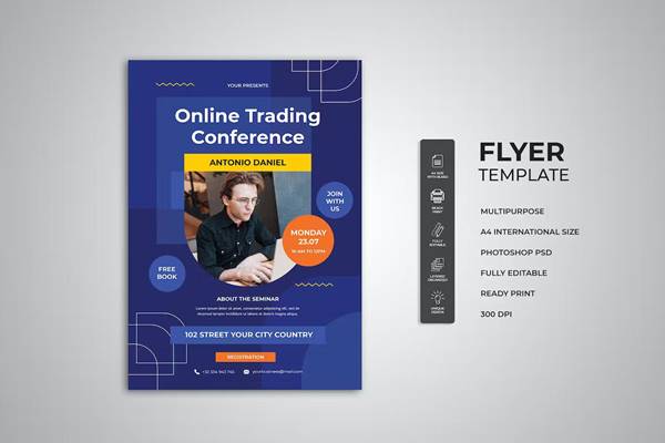 FreePsdVn.com 2311090 TEMPLATE financial trading and conference flyer c6q4tcq cover