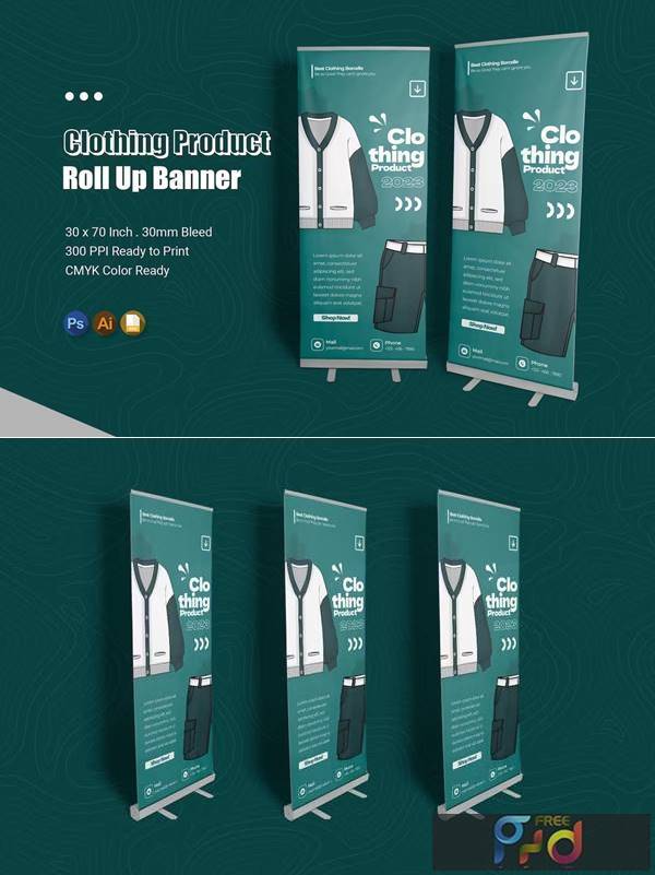 FreePsdVn.com 2311230 TEMPLATE clothing product roll up banner 422uleb