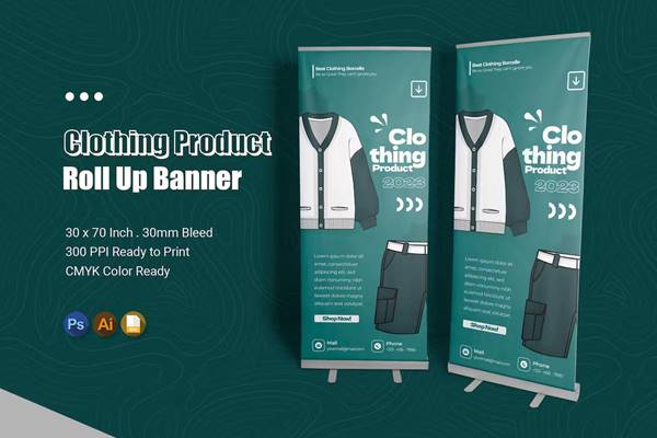 FreePsdVn.com 2311230 TEMPLATE clothing product roll up banner 422uleb cover