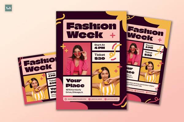 FreePsdVn.com 2311236 TEMPLATE flat warm fashion week flyer set 003 qdkgvqr cover