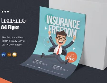 FreePsdVn.com 2311239 TEMPLATE insurance freedom flyer uq23ask cover