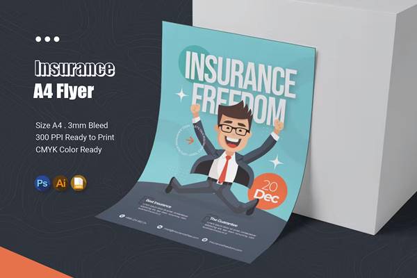 FreePsdVn.com 2311239 TEMPLATE insurance freedom flyer uq23ask cover