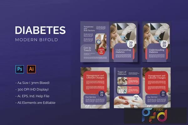 FreePsdVn.com 2311303 TEMPLATE diabetes bifold brochure v4znavc