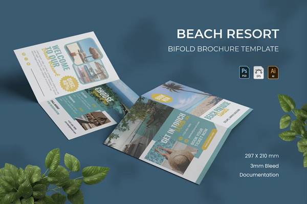 FreePsdVn.com 2311313 TEMPLATE beach resort bifold brochure hvnr6qw cover