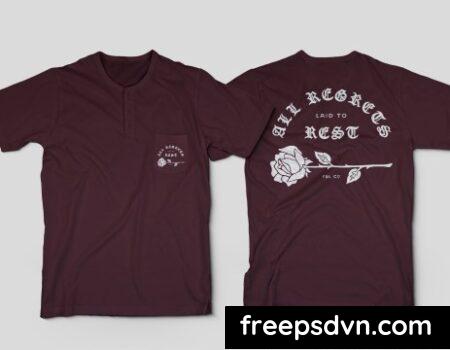 Button Unisex Tshirt Mockup 38QWY3A Button Unisex Tshirt Mockup 38QWY3A 0