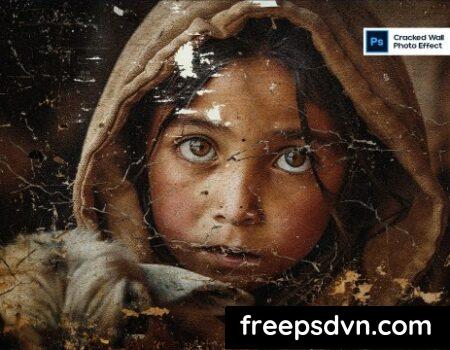 Cracked Wall Photo Effect FWZNHP2 Cracked Wall Photo Effect FWZNHP2 0