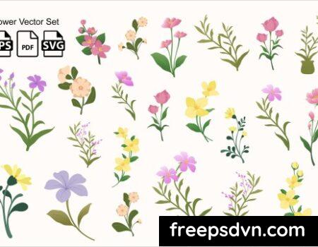 Flower Vector Set S7Q5Y3J Flower Vector Set S7Q5Y3J 0