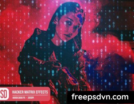 Hacker Matrix Photo Effects PRE6NWW 0