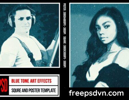 Square & Poster – Blue Tone Art Effects G33EENB Square Poster Blue Tone Art Effects G33EENB 0