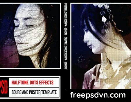 Square & Poster – Halftone Dots Effects BV3E4LE Square Poster Halftone Dots Effects BV3E4LE 0